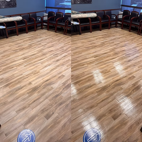 LVP floor cleaning and protection by Optimal