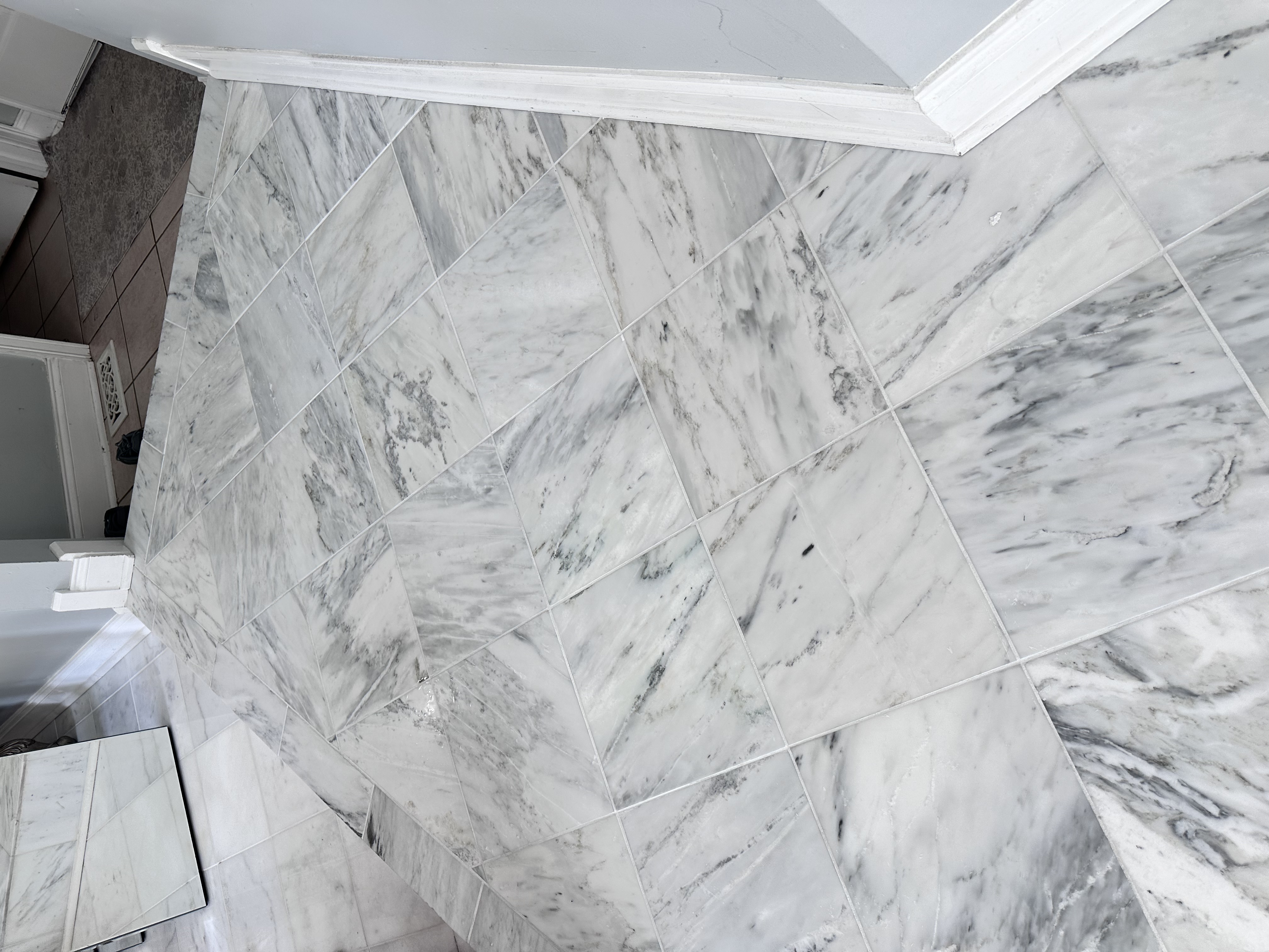 Marble Cleaning & Grout Color Sealing